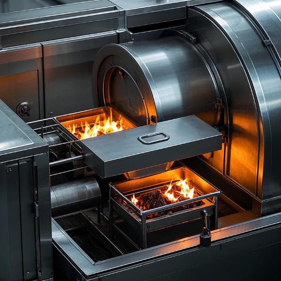 Human Crematorium Oven Funeral Supplies Machine