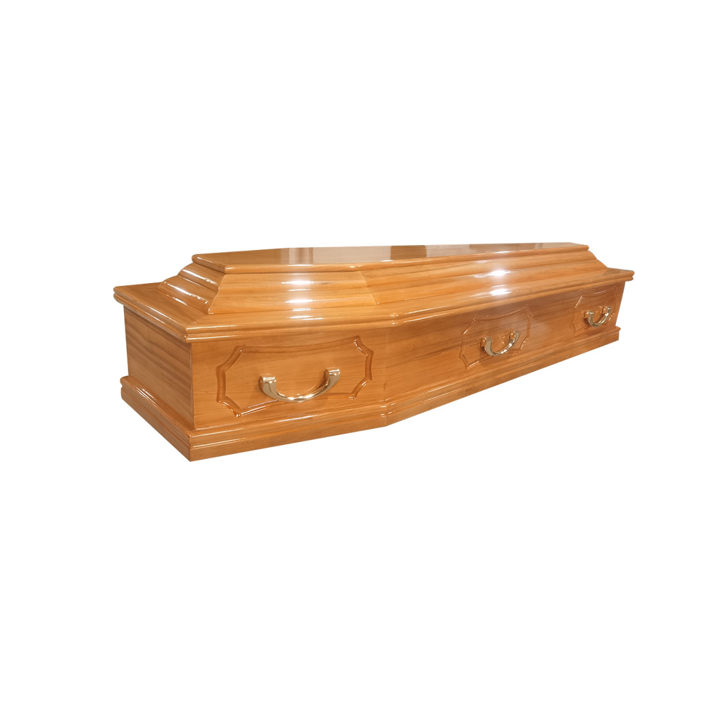 European Style Solid Wood Casket