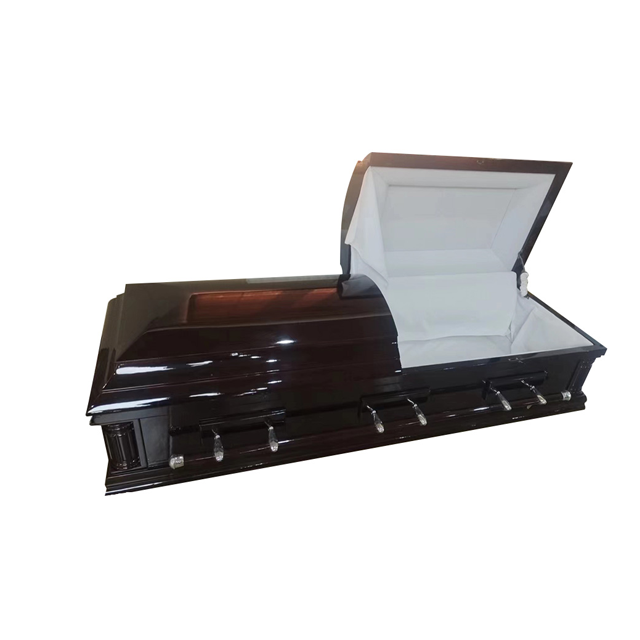 Western Style Solid Wood Casket