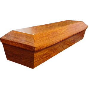 Eco-friendly Good Quality Wooden Design Corrugated Cardboard Casket Coffin