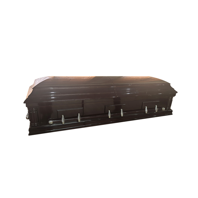Western Style Solid Wood Casket