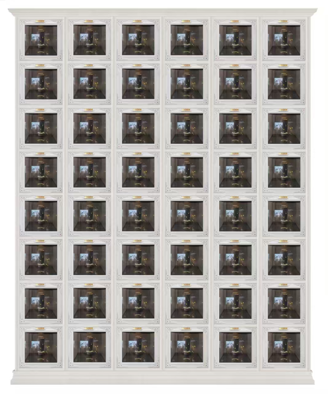 Indoor Columbarium Niches with Holographic Projection Technology