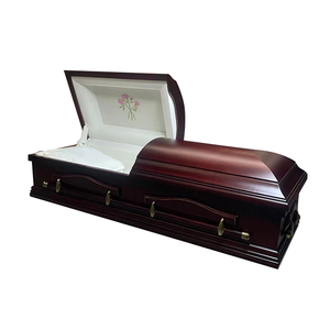 Western Style Solid Wood Casket