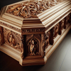 European Style Solid Wood Casket/Coffin